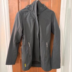 LOLE Black Hooded Softshell Jacket